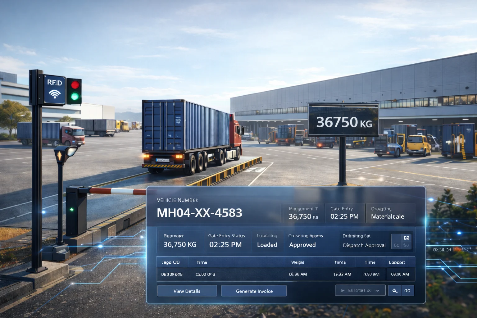 Logistics & Warehouse Weighbridge Automation System