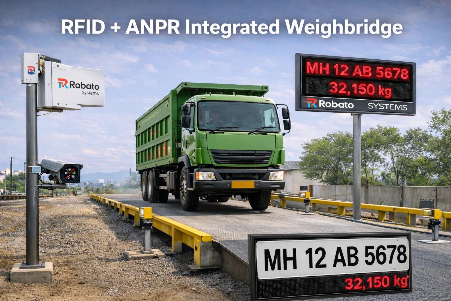 RFID + ANPR Integrated Weighbridge Automation System